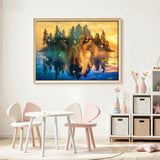 Lake Wild Wolf Diamond Painting Kit