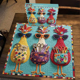 Cool Quilted Hens Jigsaw Puzzle 1000 Pieces