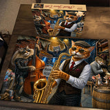 Street Jazz Cats Jigsaw Puzzle 1000 Pieces