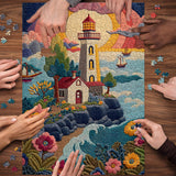 Threadwork Lighthouse Jigsaw Puzzle 1000 Pieces