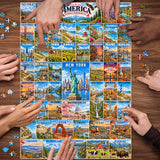 50 States & Washington, D.C Jigsaw Puzzle 1000 Piece