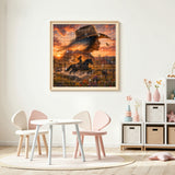 Western Rider Glow Diamond Painting Kit