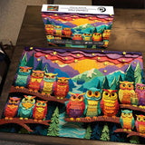 Colorful Owls Jigsaw Puzzle 1000 Pieces