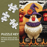 Spooky Halloween Chickens Jigsaw Puzzle 1000 Piece