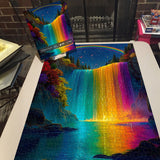 Rainbow Cascade Jigsaw Puzzle 1000 Pieces