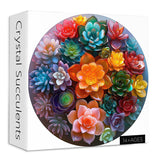 Suculentos de cristal rompecabezas Puzzle 1000 piezas