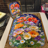 Golden Frame Florals Jigsaw Puzzle 1000 Pieces