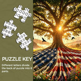 Flag Roots Sunset Oak Jigsaw Puzzle 1000 Piece