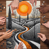 Psychedelic Rasing Jigsaw Puzzle 1000 Stücke