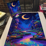 Neon Moonlit Forest Jigsaw Puzzle 1000 Pieces