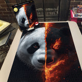Rock Art Panda Puzzles 1000 pièces