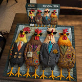 Runway Roosters Jigsaw Puzzle 1000 Pieces
