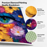 Floral Eye Diamond Painting Kit