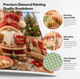 Christmas Gnome Bakery Diamond Painting Kit