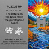 Dreamy Mountains Flüsse Jigsaw Puzzle 1000 Stücke