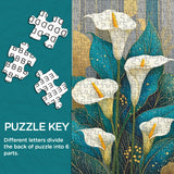 Elegant Calla Lilies Jigsaw Puzzle 1000 Pieces