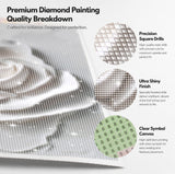 White Whirl Diamond Painting Kit