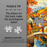 Fall Village Jigsaw Puzzle 1000 Pieces
