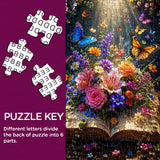 Book Blooms & Butterflies Jigsaw Puzzle 1000 Pieces