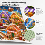 Gingerbread Town Diamond Painting Kit