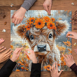 Floral Calf Jigsaw Puzzle 1000 Pieces