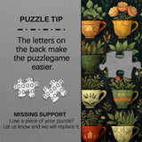 Plant-Loaded Cups Jigsaw Puzzle 1000 Pieces