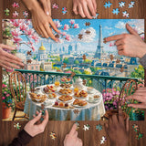 Breakfast in Paris Jigsaw Puzzle 1000 Pieces