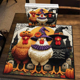Spooky Halloween Chickens Jigsaw Puzzle 1000 Piece