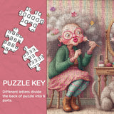 Flowery Grandma Jigsaw Puzzle 1000 Pieces