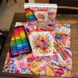 Blooms & Brushes Jigsaw Puzzle 1000 Piece