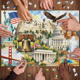 American Landmarks Journey Jigsaw Puzzle 1000 Pieces
