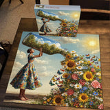 Tiere auf Toilettenpuzzle 1000 Stücke