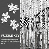Zebra Forest Jigsaw Puzzle 1000 Pieces
