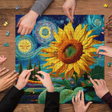Starry Sunflower Jigsaw Puzzle 1000 Pieces