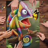 Wunderschönes Chamäleon -Puzzle 1000 Stücke