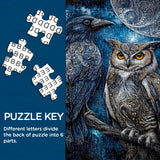 Moonlit Raven Owl Jigsaw Puzzle 1000 Pieces