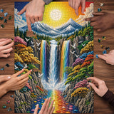 Rainbow Waterfall Jigsaw Puzzle 1000 Piece