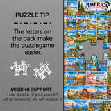50 States & Washington, D.C Jigsaw Puzzle 1000 Piece