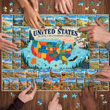 American Travel Collection Jigsaw Puzzle 1000 Piece