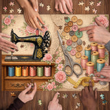 Vintage Sewing Room Jigsaw Puzzle 1000 Pieces