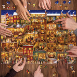 Starry Snow Town Jigsaw Puzzle 1000 Piece