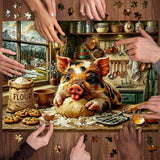 Piggy Chef Jigsaw Puzzle 1000 Pieces