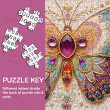 Jeweled Butterfly Jigsaw Puzzle 1000 Pieces