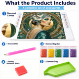 Vintage Peacock Lady Diamond Painting Kit