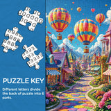 Rainbow Town Jigsaw Puzzle 1000 Piece