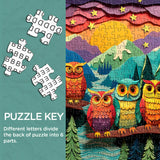 Colorful Owls Jigsaw Puzzle 1000 Pieces