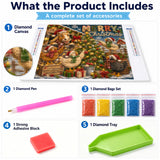 Holiday Farm Friends Diamond Painting Kit