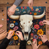 Wildflower Skull Jigsaw Puzzle 1000 Pieces