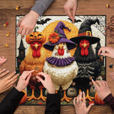 Spooky Halloween Chickens Jigsaw Puzzle 1000 Piece