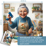 Creative Grandma Jigsaw Puzzle 1000 Pieces
